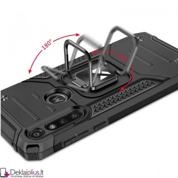 Wozinsky smūgiams atsparus dėklas su žiedu (telefonui Motorola Moto G8 Power)   